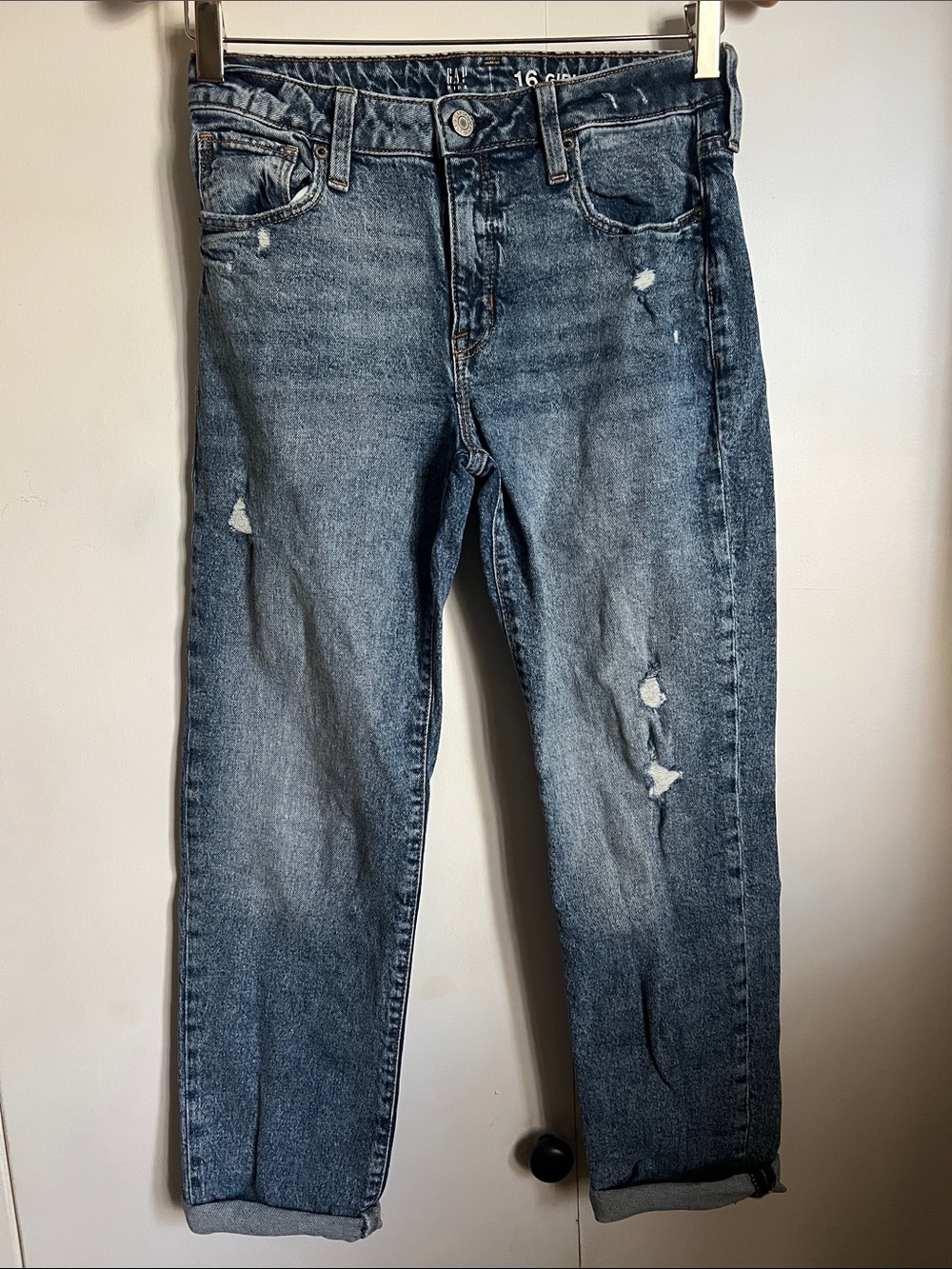 GAP Kids Girlfriend Jeans in Medium Blue